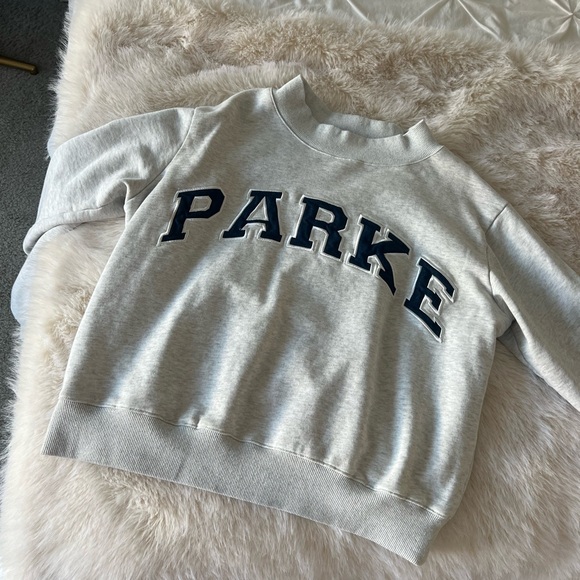 Parke Tops - Parke Mockneck Gray/Navy size S/M